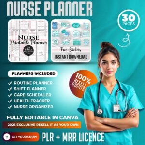 Ultimate Nursing Student Success Planner – Printable Academic Organizer
