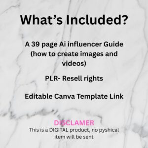 Ultimate AI Influencer Blueprint – Create Professional AI Videos & Images with Canva Templates