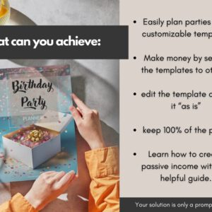 Birthday Party Planning Toolkit – Premium Canva Templates for Event Planning with PLR & MRR Included
