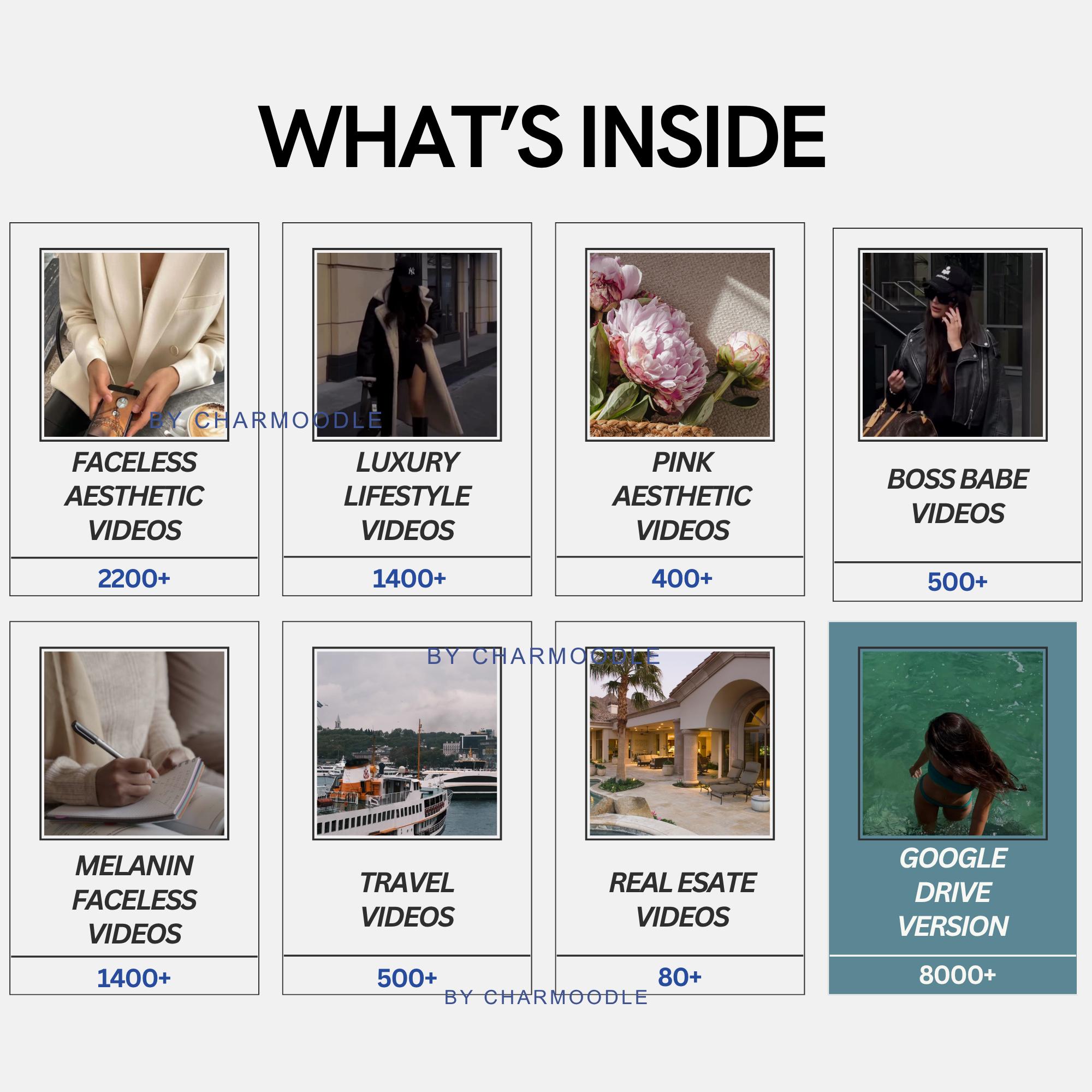8000 Luxury Lifestyle Reels Bundle | Viral Faceless Content for Instagram,TikTok & YouTube Shorts - Image 3