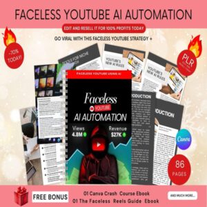 Faceless YouTube Empire System – Premium AI Automation eBook & Canva Template